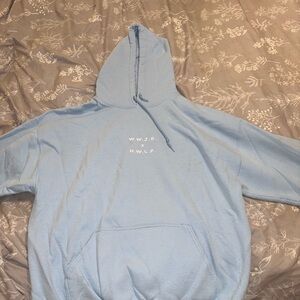 WWJD x HWLF hoodie blue